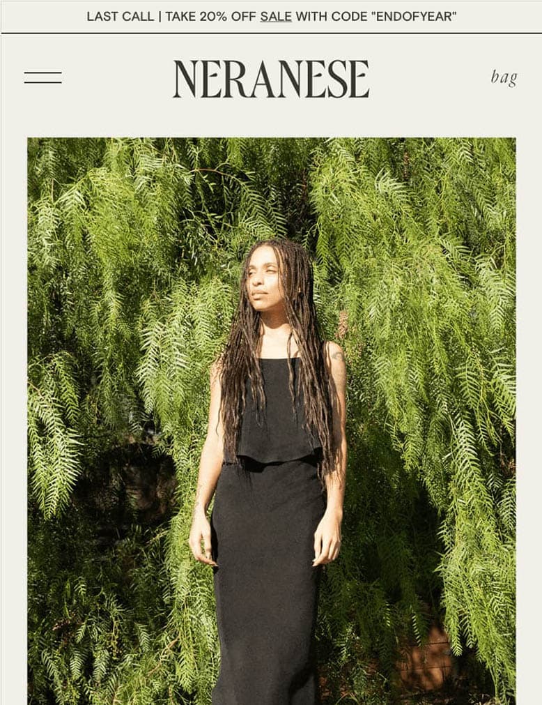 Neranese Website Mobile